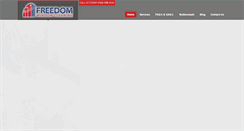Desktop Screenshot of freedomwindowcleaning.com